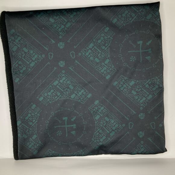 Skida Gray Green Print Fleece Lined Neck Warmer Adult OS Ski Snowboard Outdoors - Picture 3 of 8